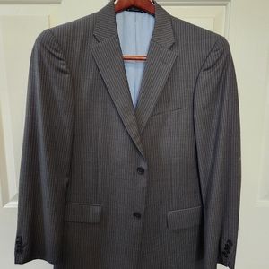 Tommy Hilfiger Trim Fit Grey Slim Stripe Suit